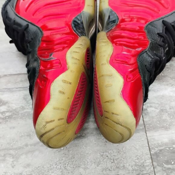 Nike Little Posite One 2023 Mid Metallic Red - FJ1258-600 Grade School Size 6Y - Picture 4 of 13